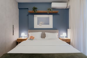 Room - 1BR Brand New Suite | Private Parking | Near Metro (Kallithea)