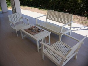Terrace/patio - Room 'Matrimoniale Con Bagno Privato' with Shared Terrace, Wi-Fi and Air Conditioning (Minturno)