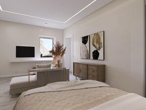 Iron/ironing board, WiFi, bed sheets - Apartment 'Suite Con Balcone' with Sea View, Wi-Fi and Air Conditioning (Rome)