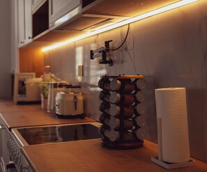 Private kitchen - Bright & Spacious Apartment in Central UB + Workstation (Ulaanbaatar)