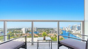 Apartment-balcony-views - City & Marina Views · 2BR Beachwalk Resort (Hallandale Beach)