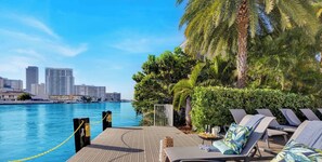 Terrace/patio - 30th Fl Beachwalk Studio | Bay Balcony (Hallandale Beach)