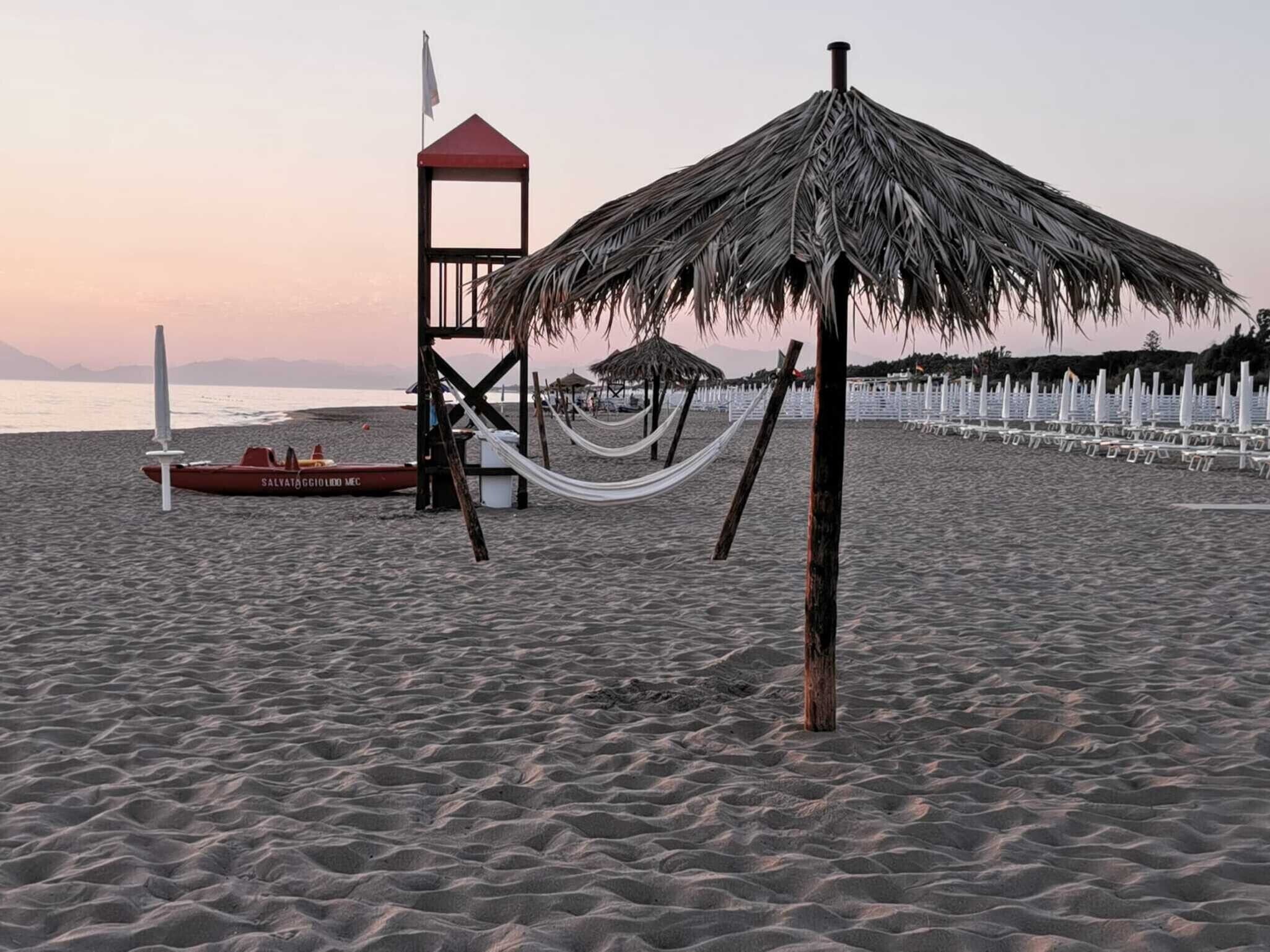 Vlak bij het strand