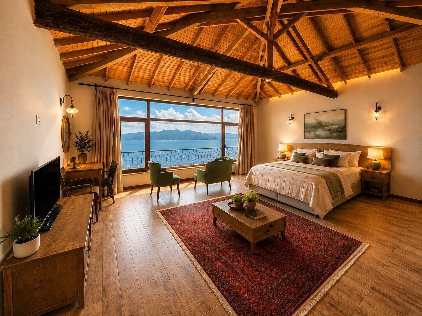Suíte exclusiva, vista para o mar