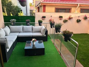 Habitación Confort doble, balcón, vistas al río | Terraza o patio