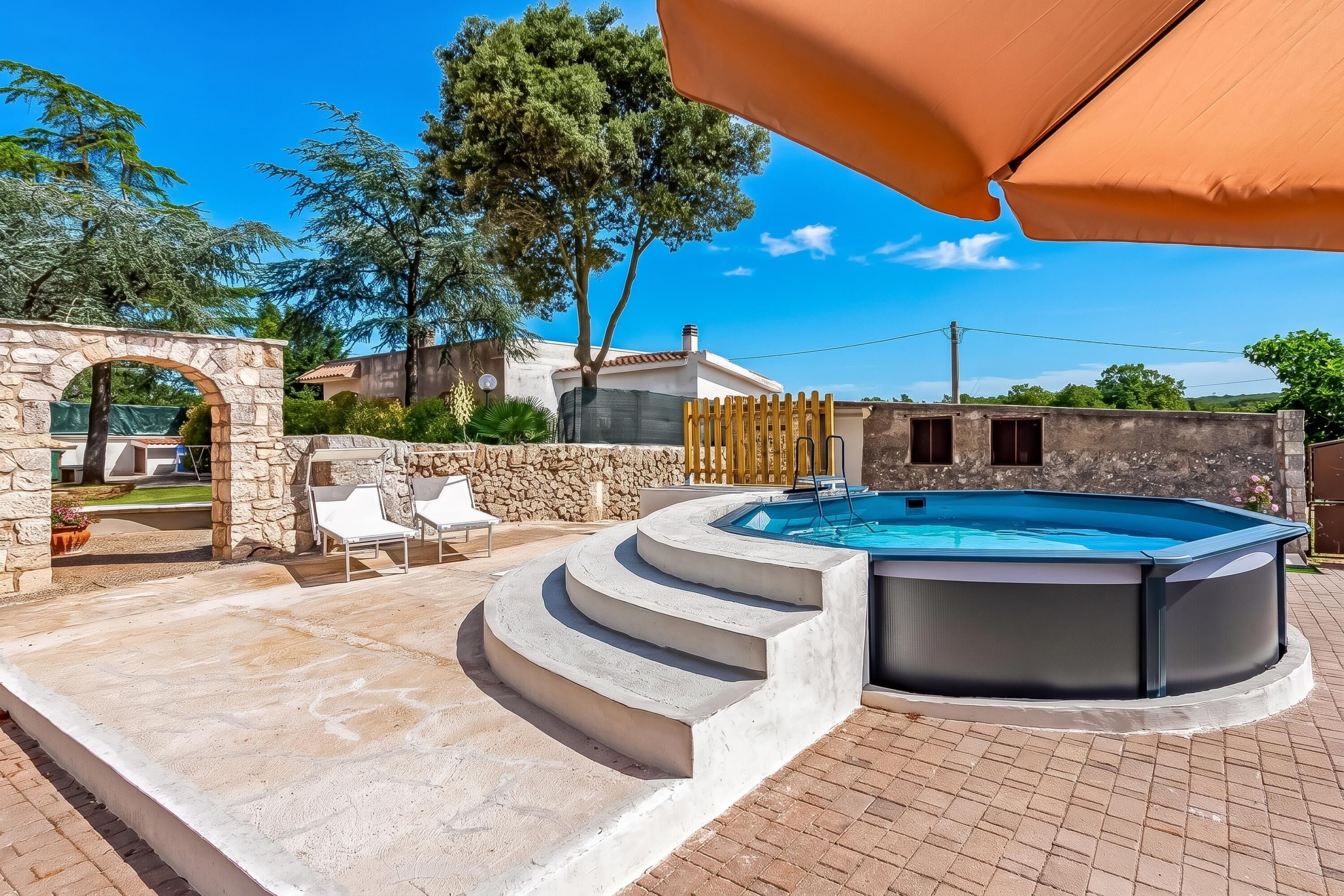 Biệt thự dành cho gia đình, 3 phòng ngủ, lò sưởi (Casolare Di Puglia with private Pool) | Hồ bơi