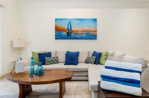 Living area - Depa 6 Personas Hermoso Sayulita/Aire acondiciona (Sayulita)