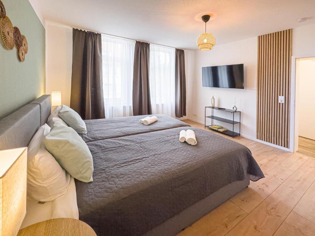 Apartment, 2 Schlafzimmer, Küche, Stadtblick | Schallisolierte Zimmer, Bügeleisen/Bügelbrett, kostenloses WLAN