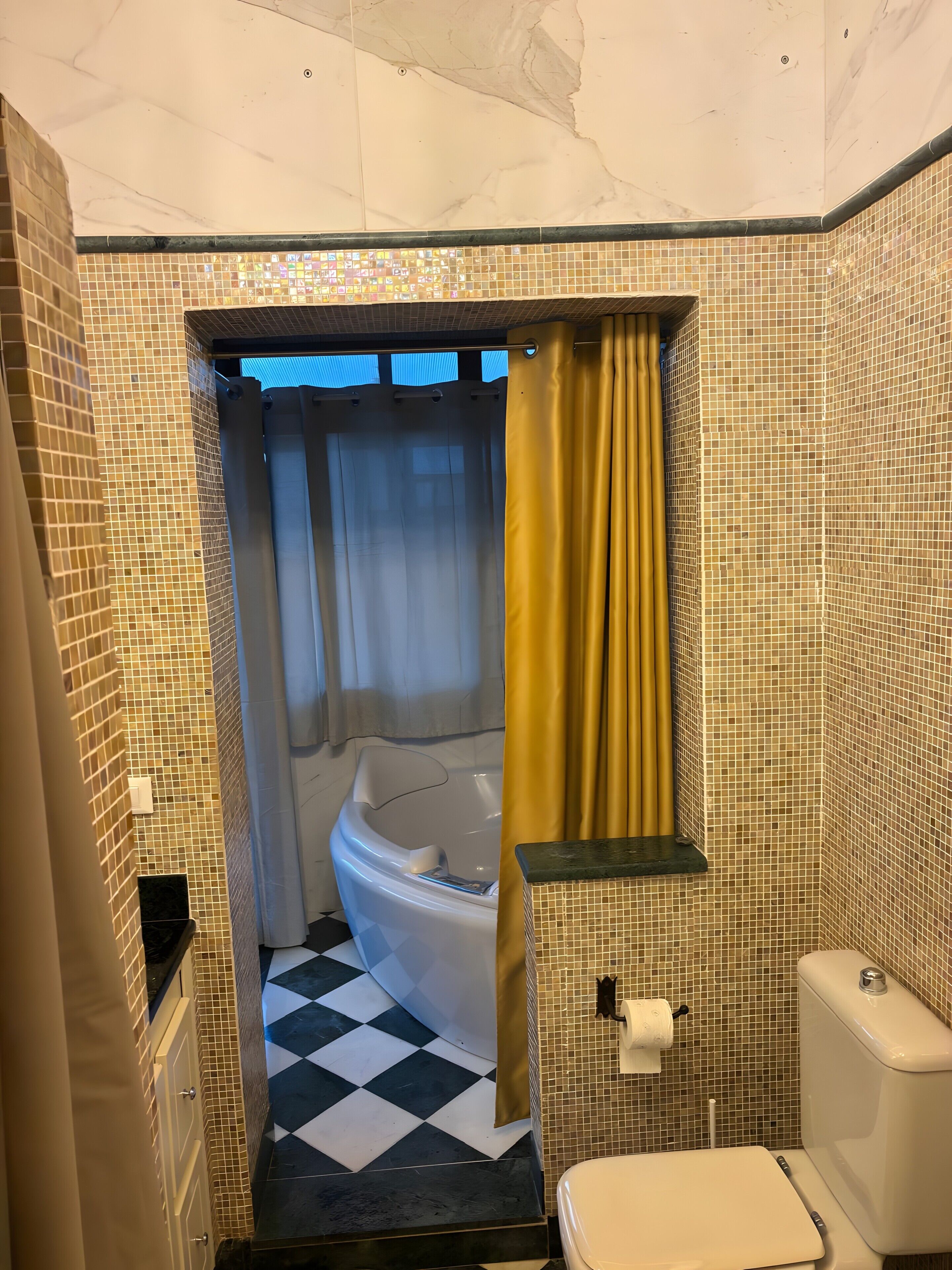 Douche, serviettes fournies