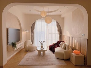 Deluxe Apartment, Balcony, City View | Living area - Là Home - Stay Cozy, Stay Home Phú Mỹ Hưng (Ho Chi Minh City)