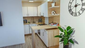 Appartement, 2 slaapkamers, keuken, uitzicht op stad | Privékeuken