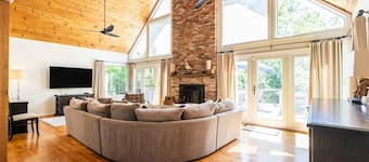 Quiet Woodland Lodge w Community Beach Access & Large Private Deck