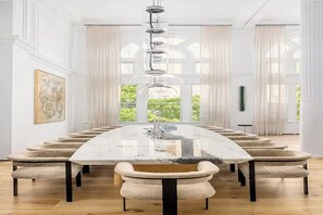 Dining - 8,000 sq ft, 7BR/8.5BA triplex maisonette with 3 private entrances (New York)