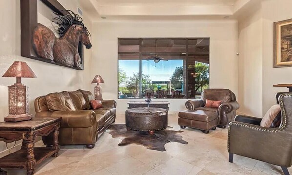 Interior -  6-bedroom home in serene Scottsdale with fitness room/hot tub/pool/e-bikes (Scottsdale)