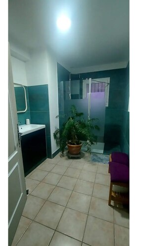 Shower, hair dryer, towels, soap - Vrbo Property (SAINT-MARTIN-D'ARDECHE)