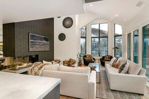 TV, fireplace - Village Luxe | Ski-in/Ski-out | Heated Pool & Spa (Beaver Creek)