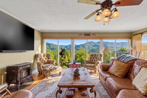 TV, fireplace, DVD player