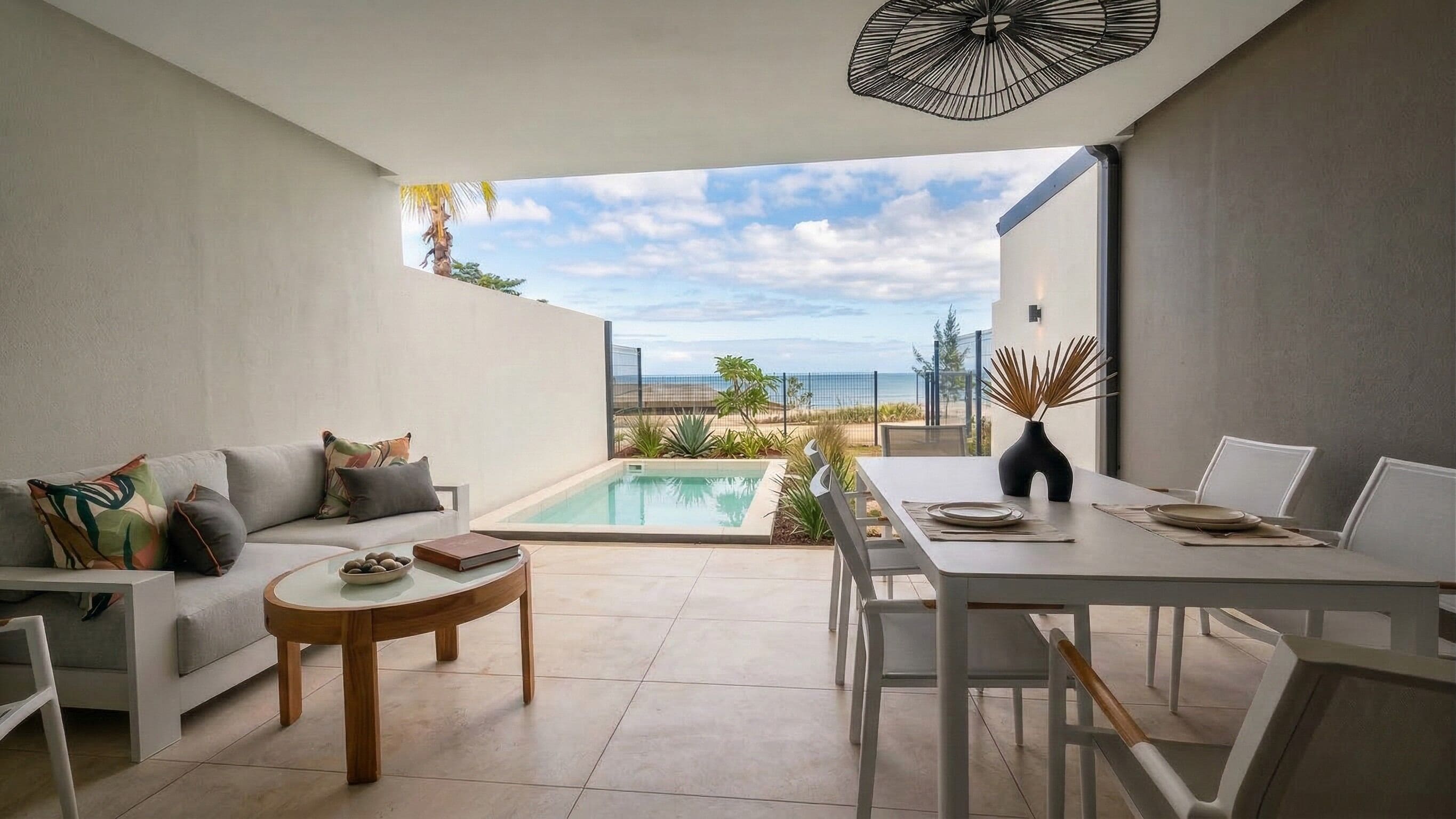 Family Duplex, Balcony, Beach View | Outdoor dining