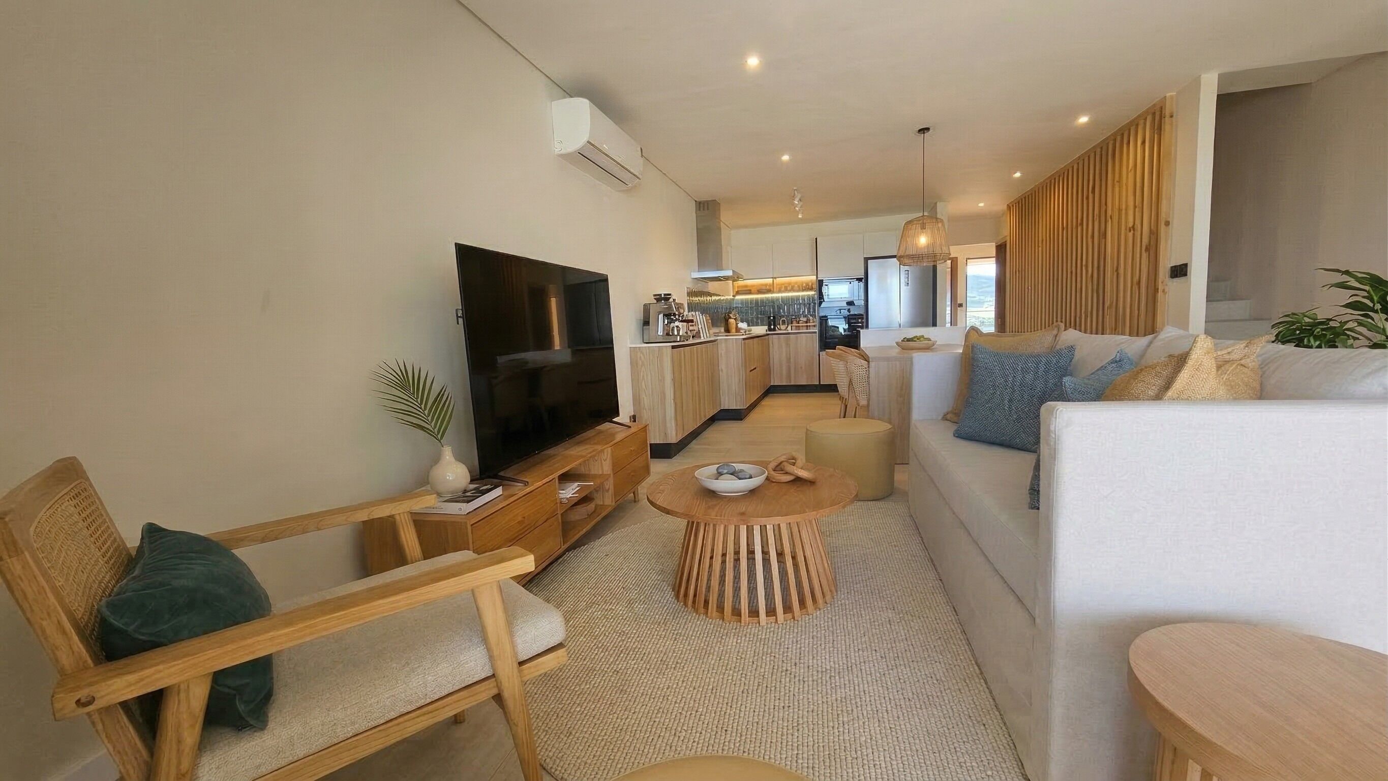 Family Duplex, Balcony, Beach View | Living area