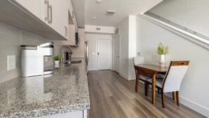 Fridge, dining tables - Landing | Stunning 1BD, Clubhouse (Austin)