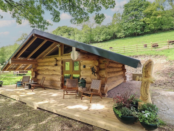 Terrace/patio - Owl Valley Cabin (Oswestry)