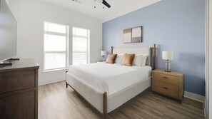 Desk, iron/ironing board, WiFi, bed sheets - Landing | Modern 1BD, Gym, Yoga Studio (Pooler)
