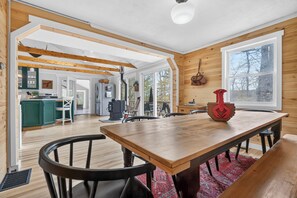 Dining - Wilson Pond Waterfront Camp with Game Room, Kayaks, Grill & Private Dock! (Winthrop)