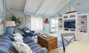 Condo, 1 King Bed with Sofa bed (Chateau La Mer #1D) | Living area - Chateau La Mer #1D (Destin)