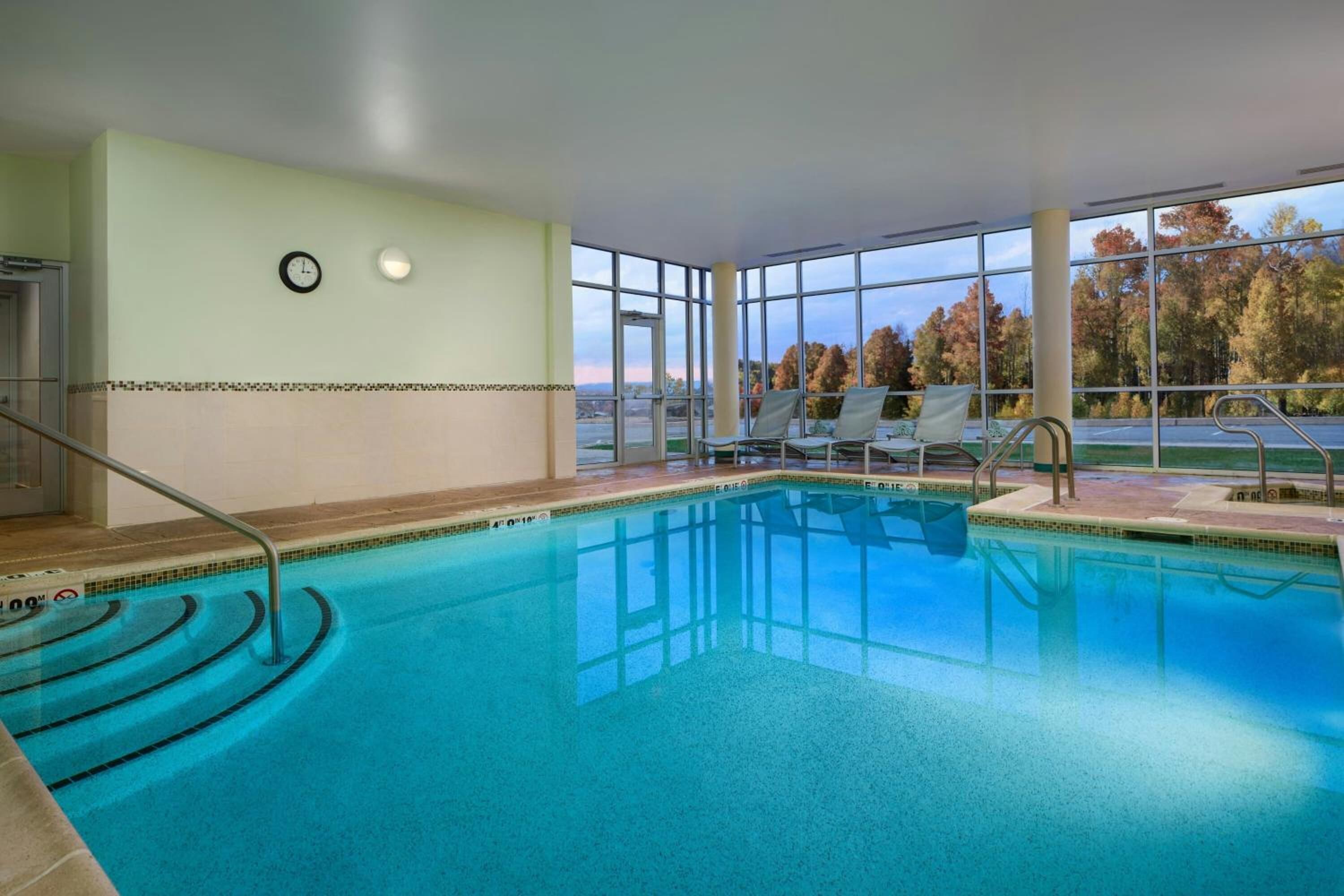 Indoor pool, a heated pool