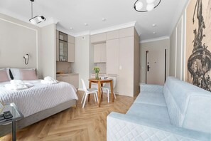 1 habitación, tabla de planchar con plancha, wifi y ropa de cama 