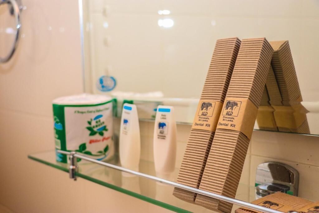 Deluxe Double Room, Balcony, River View | Bathroom amenities | Shower, free toiletries, hair dryer, towels