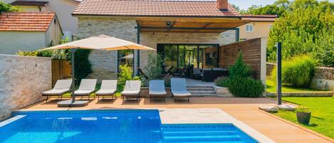 A heated pool
