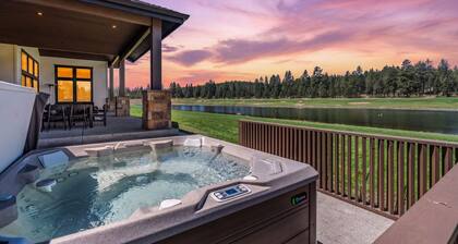 Brand-New Lakefront Estate | Private Lake + Hot Tub | Outdoor Living