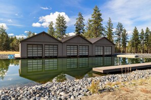 Pool - Brand-New Lakefront Estate | Private Lake + Hot Tub | Outdoor Living (Bend)