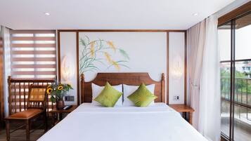 Superior-Doppelzimmer, Gartenblick | Zimmersafe, Schreibtisch, Verdunkelungsvorhänge, kostenloses WLAN
