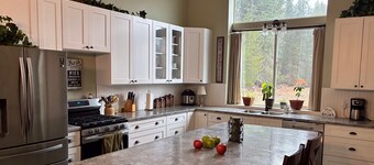 Stay in a shouse, a shop house, with thirteen foot ceilings, plenty of room.