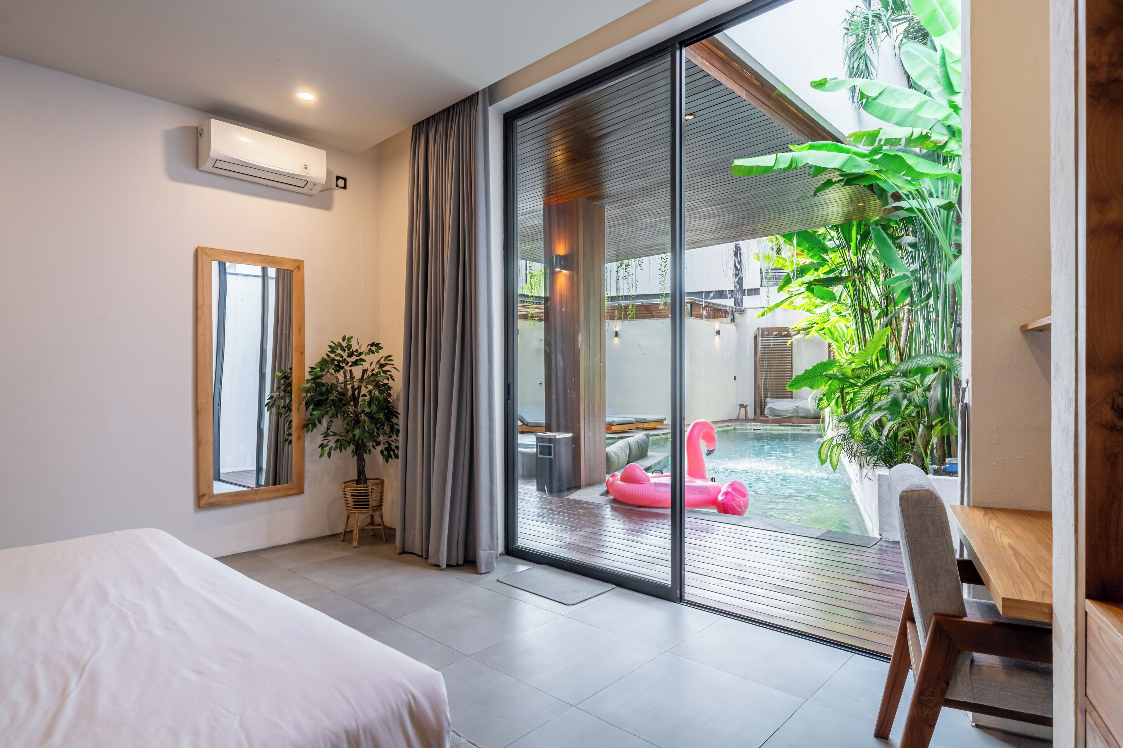 Exclusive Villa, Pool View | Egyptian cotton sheets, premium bedding, individually decorated