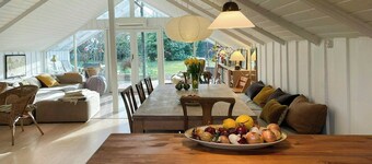 Nature getaway with lush garden near Isefjord
