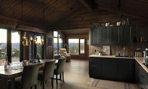 Microwave, oven, dishwasher, coffee/tea maker