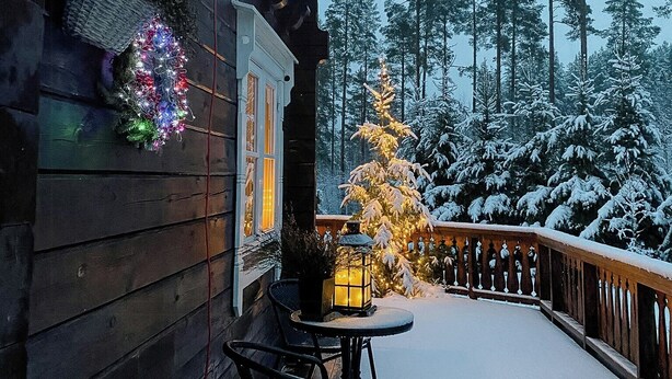 Outdoor dining - Unique log cabin in beautiful Vrådal (Vrådal)