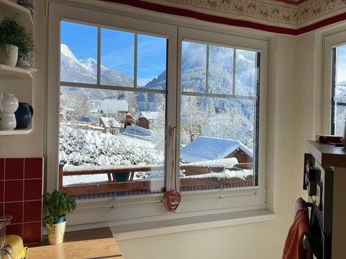 Country house by the slopes with mountain views