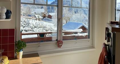 Country house by the slopes with mountain views