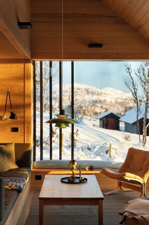 Interior - Architect-designed cabin with ski trail near Geilo (Ål)