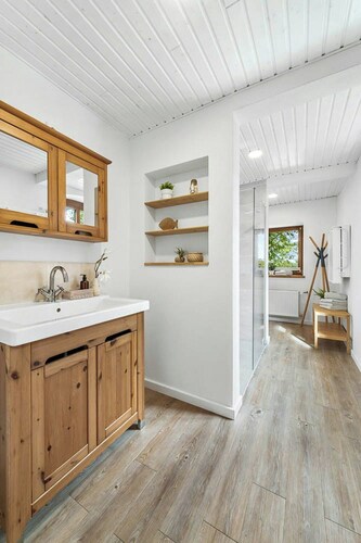 Light-flooded country house on the Baltic Sea
