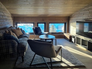 Fernseher, Kamin