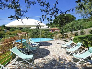 Pool - Ground floor apartment with sea view near Lucca (Massarosa)