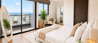 Luxury 2BR Condo Central Male Sunset Balcony
