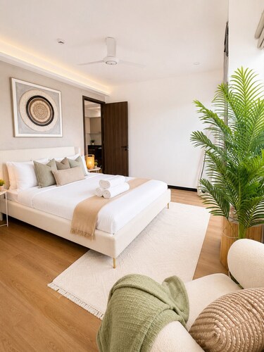 Luxury 2BR Condo Central Male  Sunset Balcony