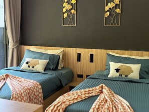 Familie villa, uitzicht op bergen | Een kluis op de kamer, gratis wifi