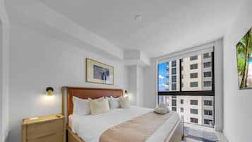 Premium bedding, free WiFi, bed sheets